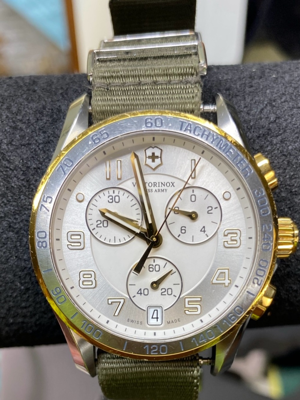Victorinox Men’s Silver & Gold Chronograph Watch